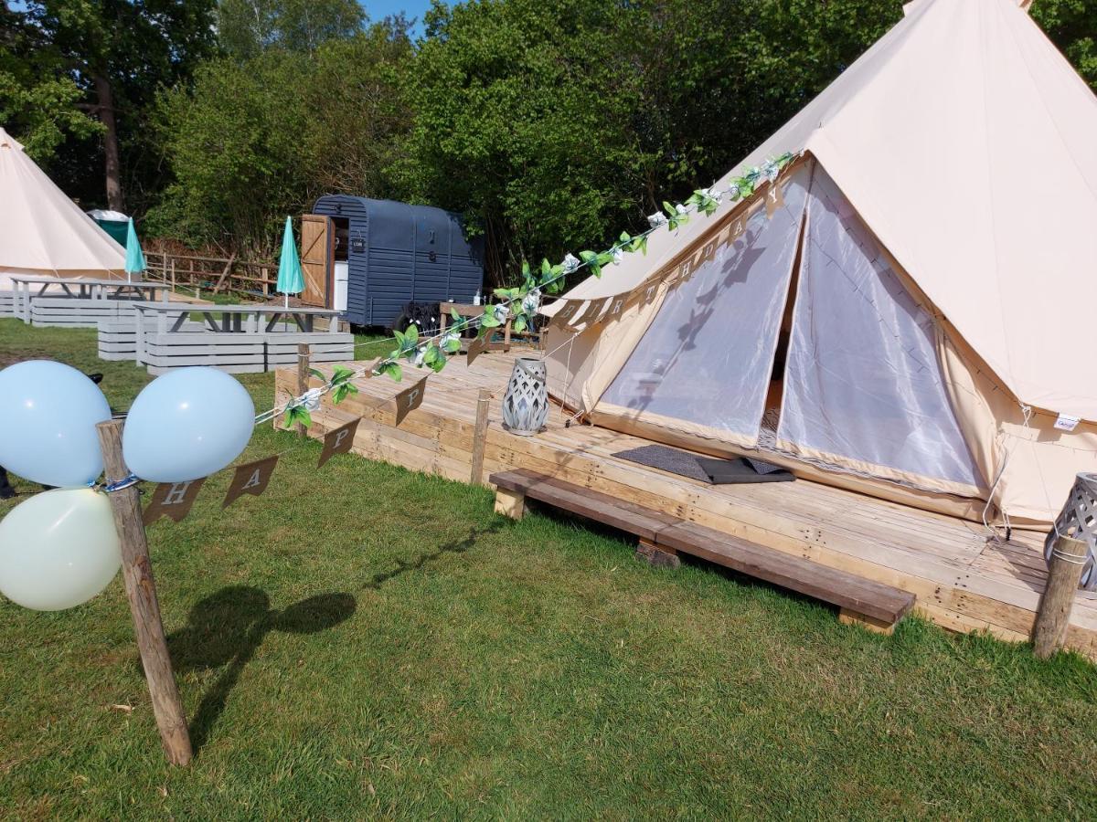 Hopgarden Glamping - Luxury 6M Bell Tent Wadhurst Exterior foto
